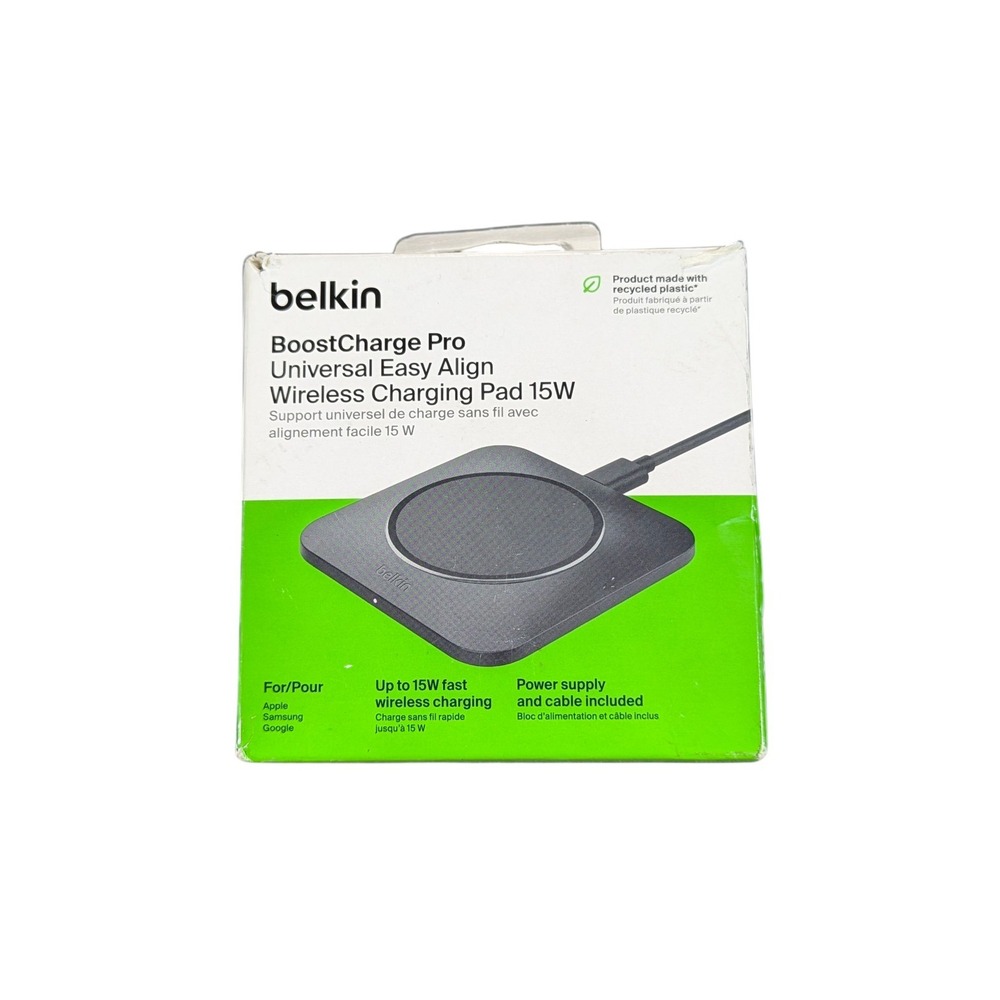 Aa4Uz Belkin BoostCharge Pro 15W‎ Wireless Charging Pad - Black Read⬇️